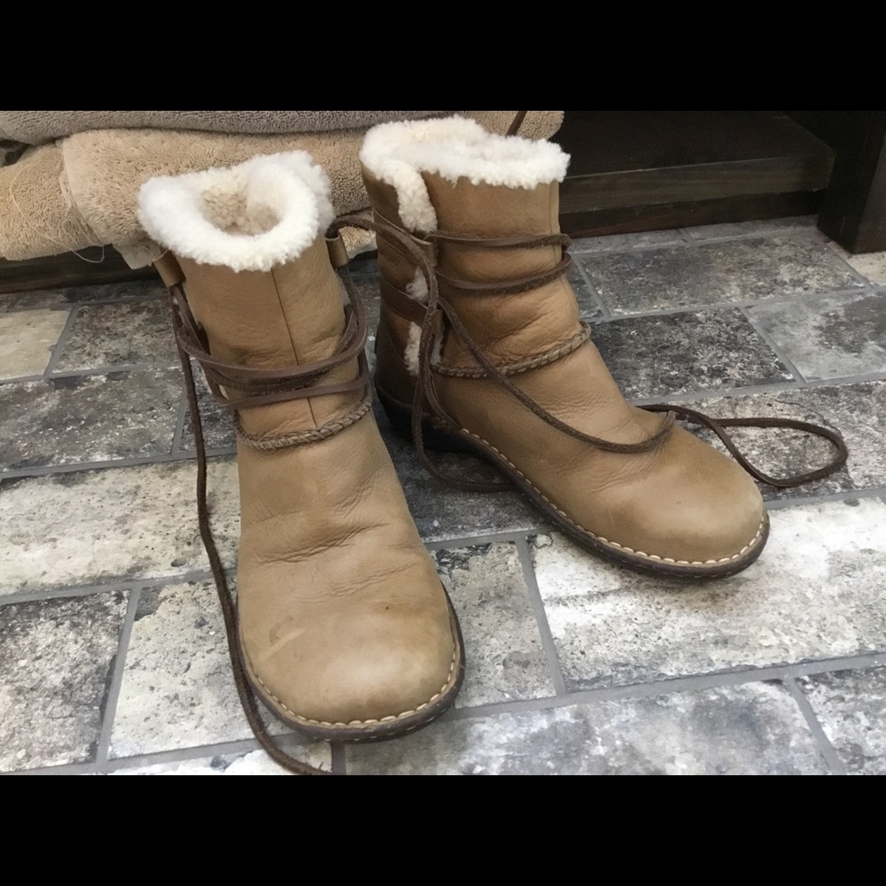 Ugg ankle tie booties
